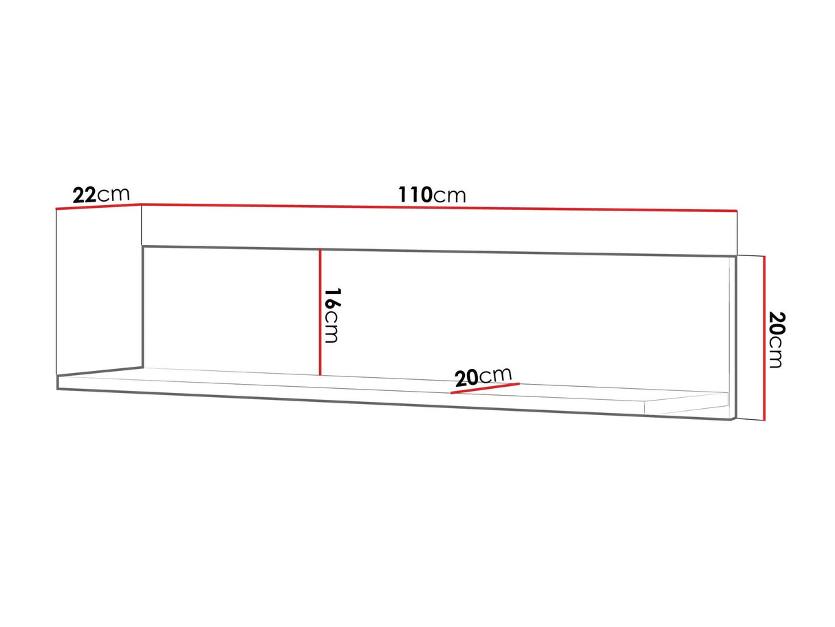 Estantería de pared 611760