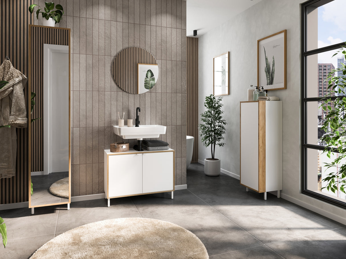 Armario de baño de pie para lavabo 612205