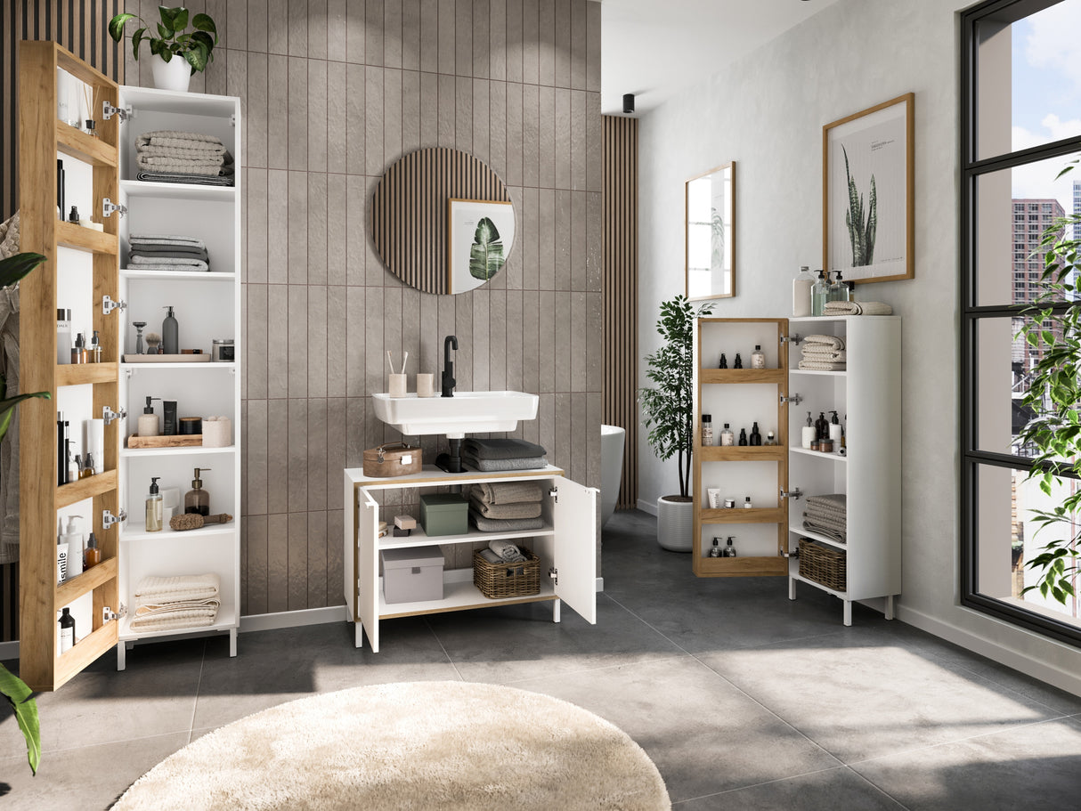 Armario de baño de pie para lavabo 612205
