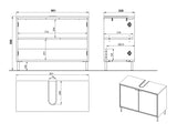 Conjunto de mueble de baño 612216