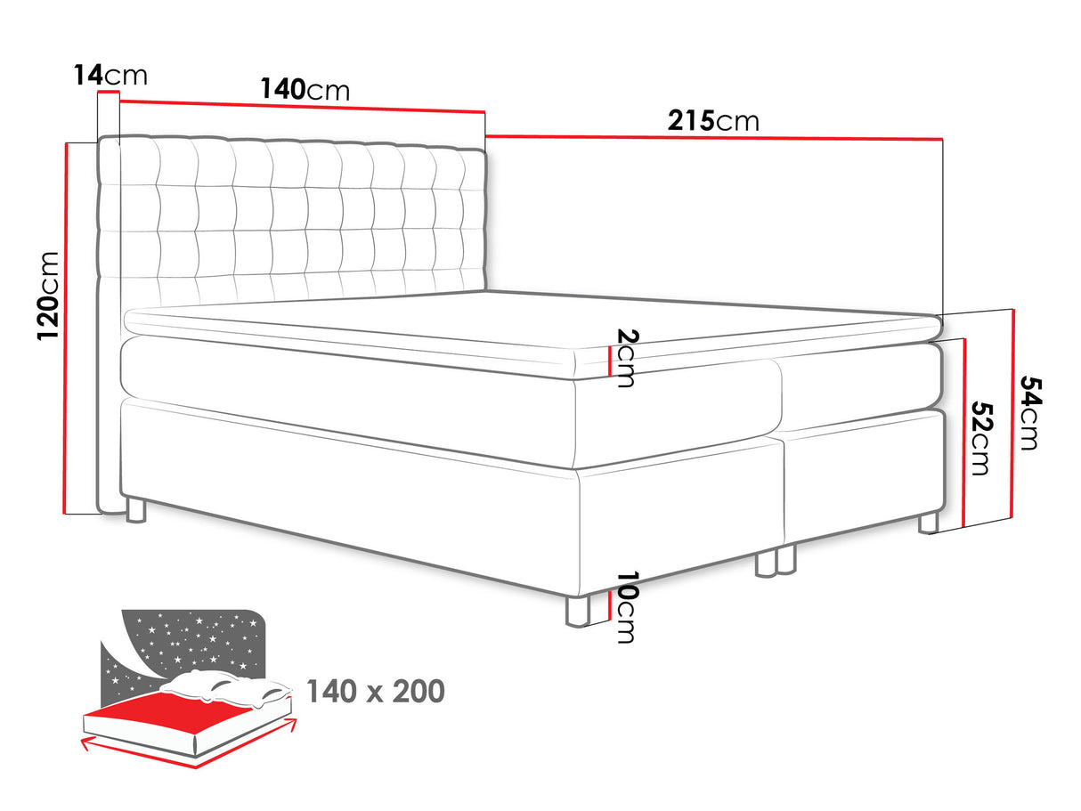 Cama continental 70811