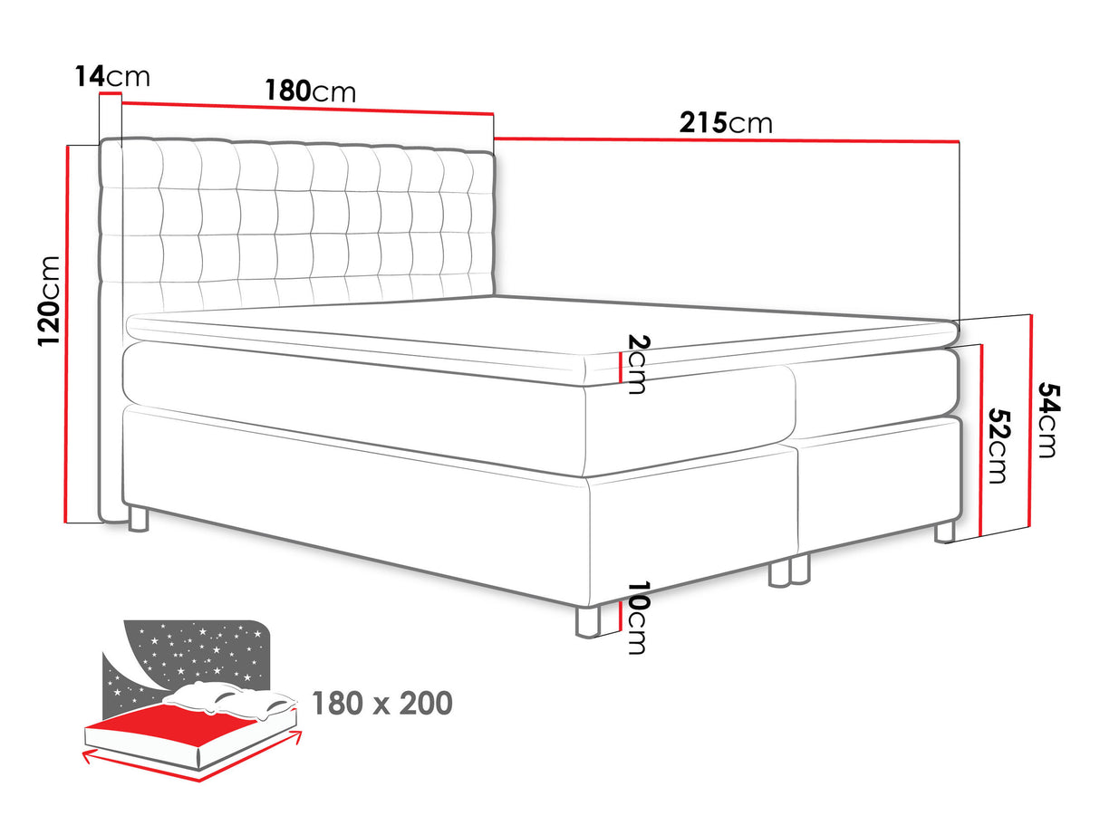 Cama continental 70811