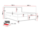 Cama continental 614659