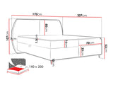 Cama continental 614829