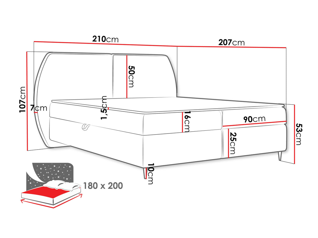 Cama continental 614829