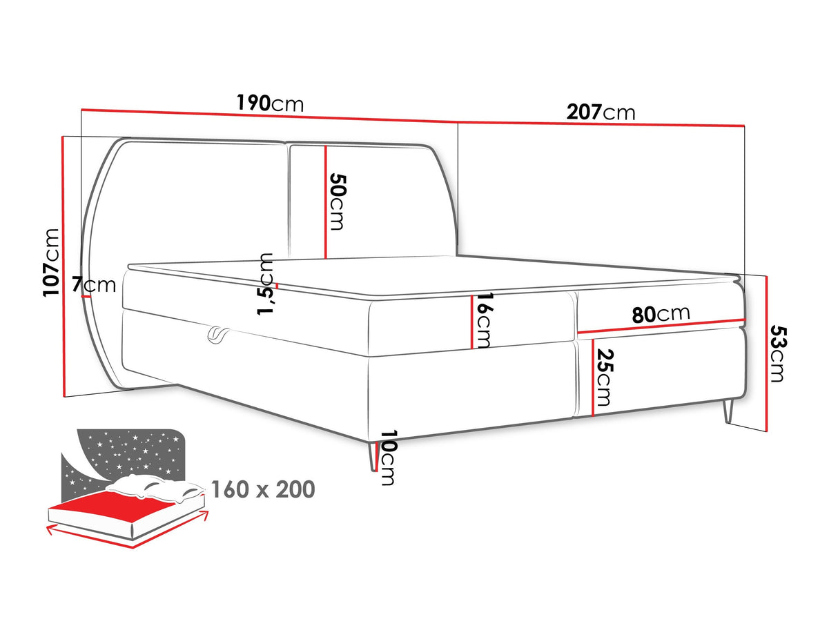 Cama continental 614829