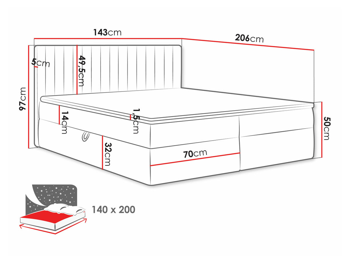 Cama continental 616711