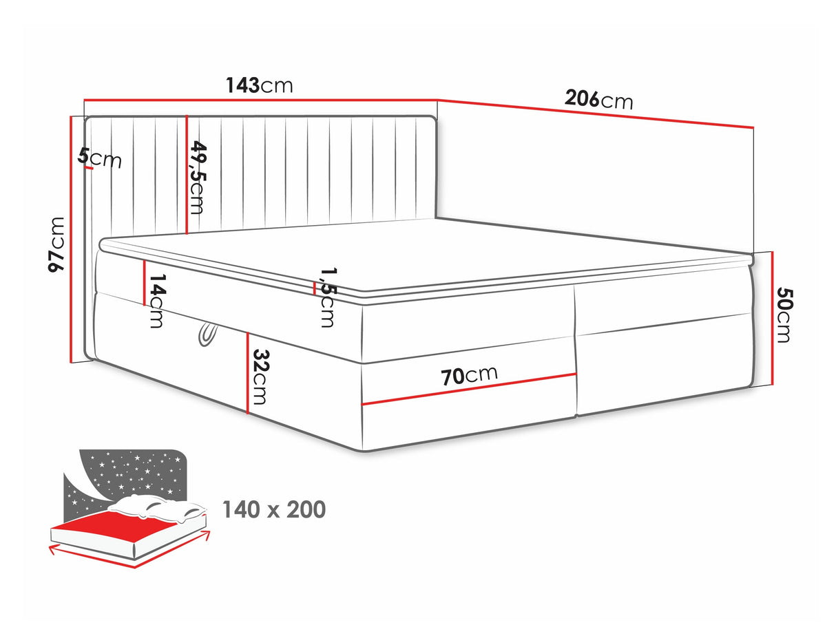 Cama continental 616711
