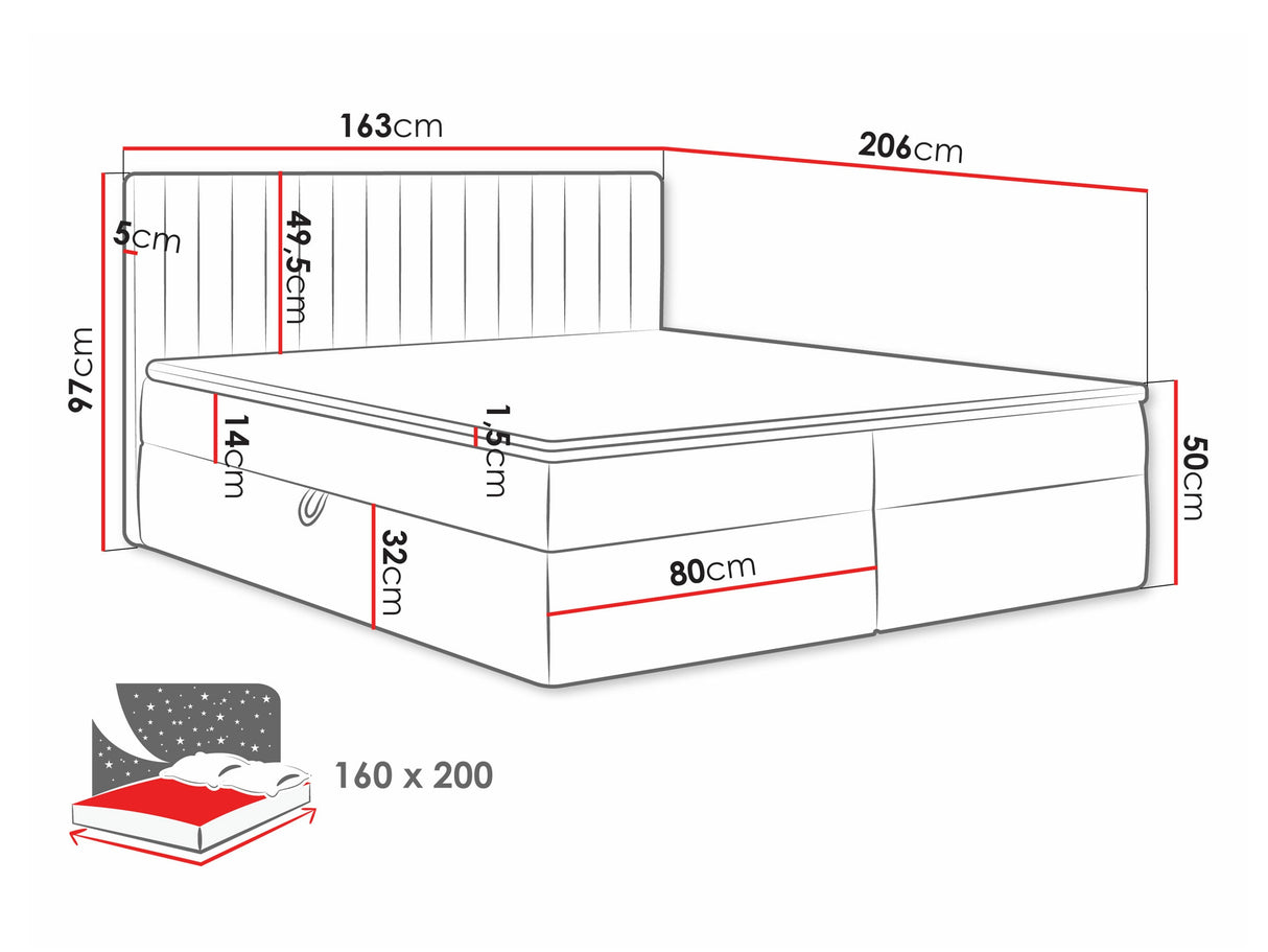 Cama continental 616711