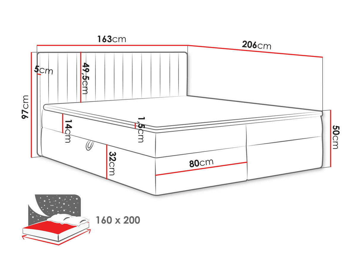 Cama continental 616711