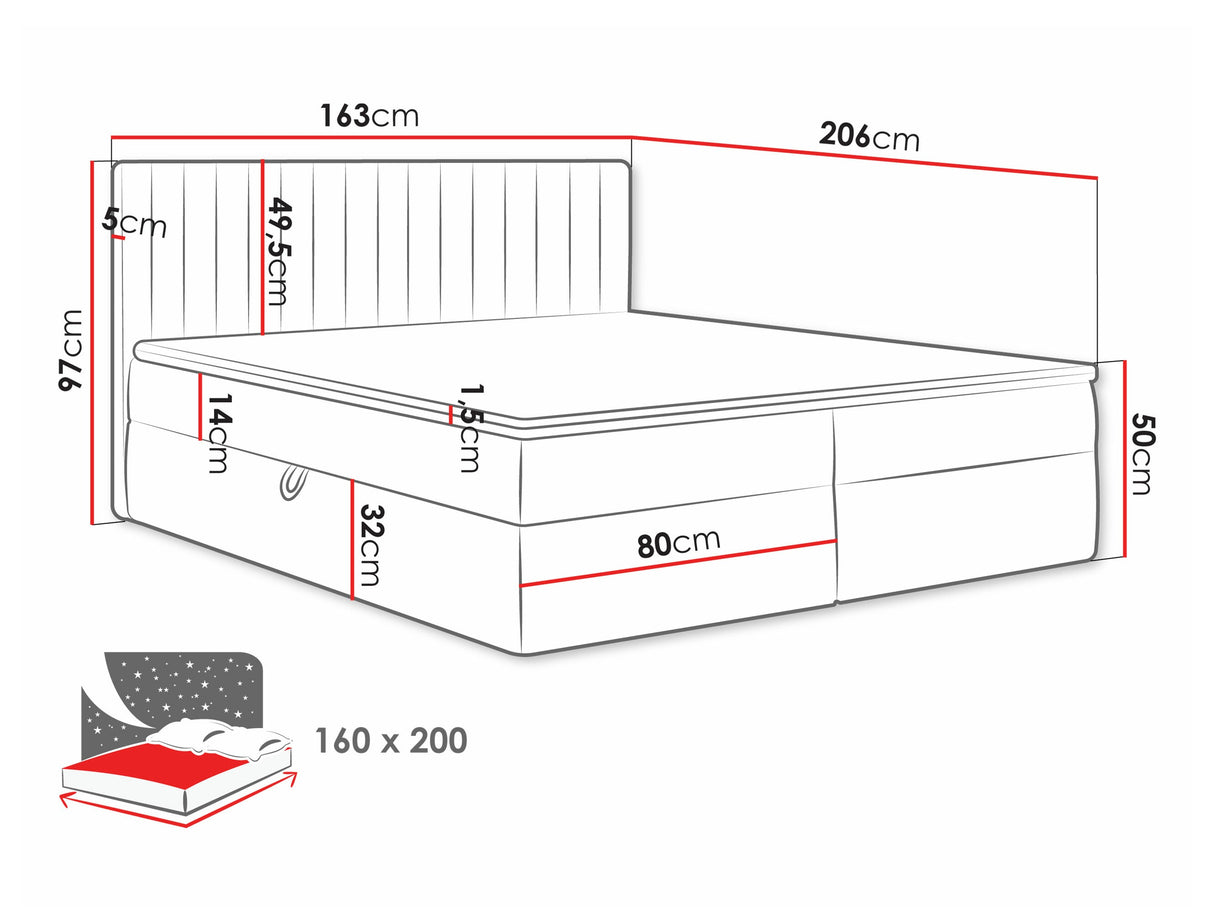 Cama continental 616711