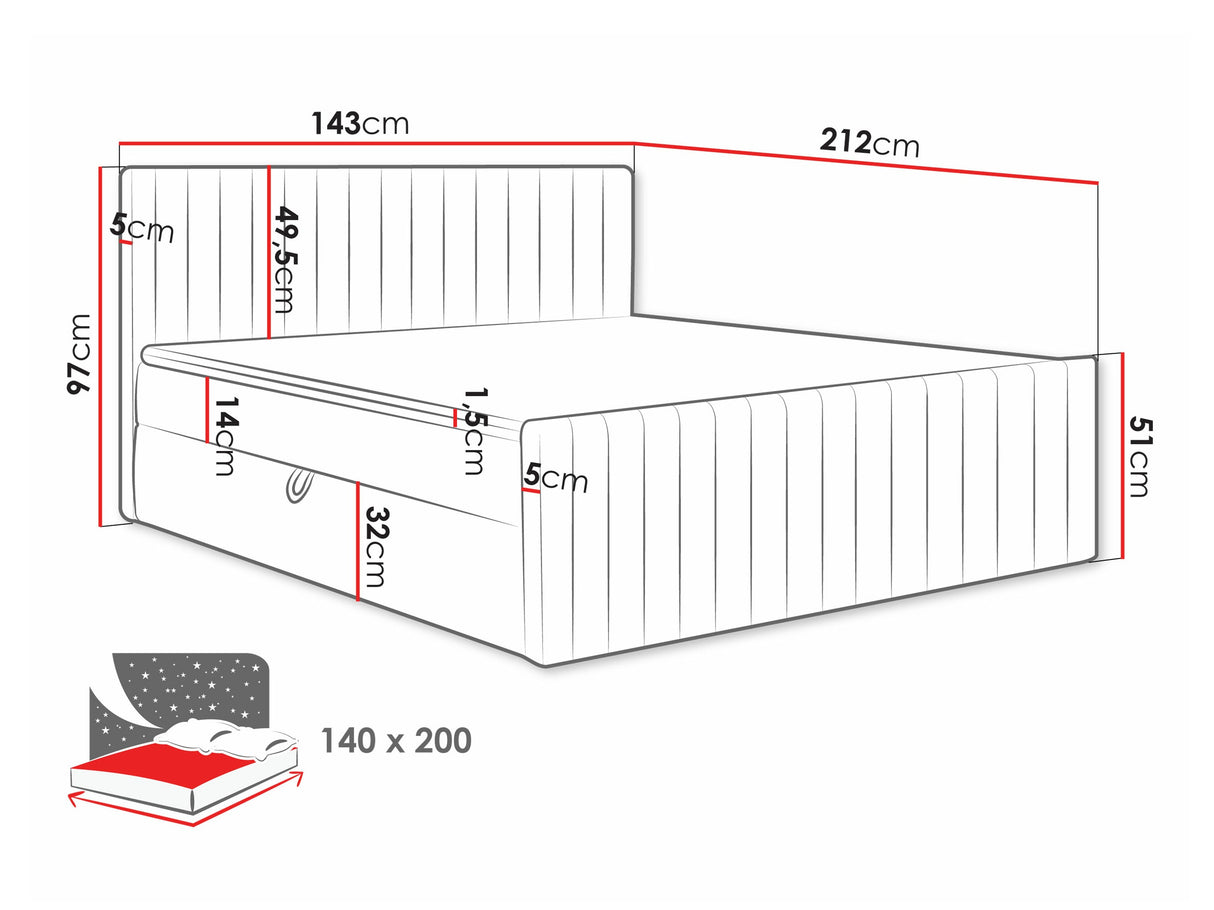 Cama continental 616765