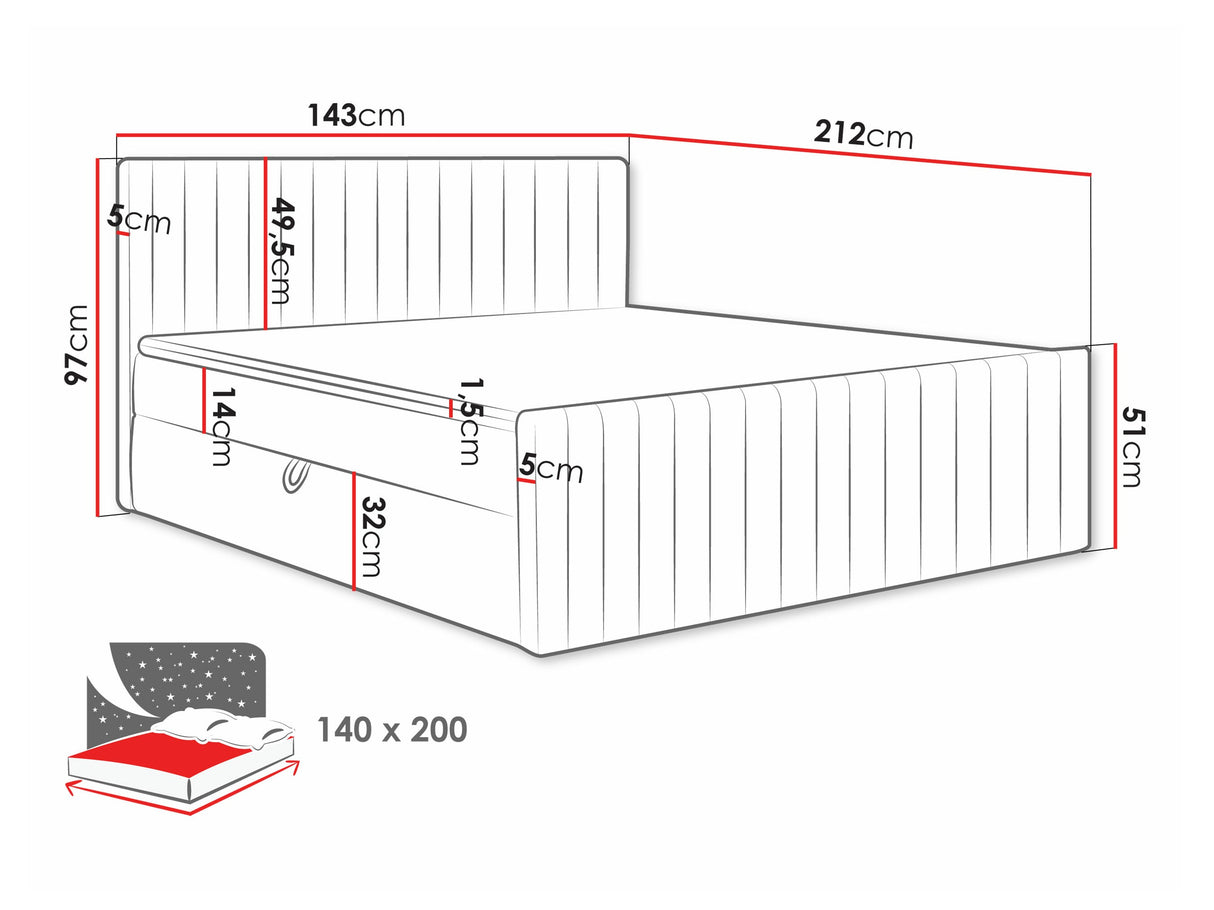 Cama continental 616765