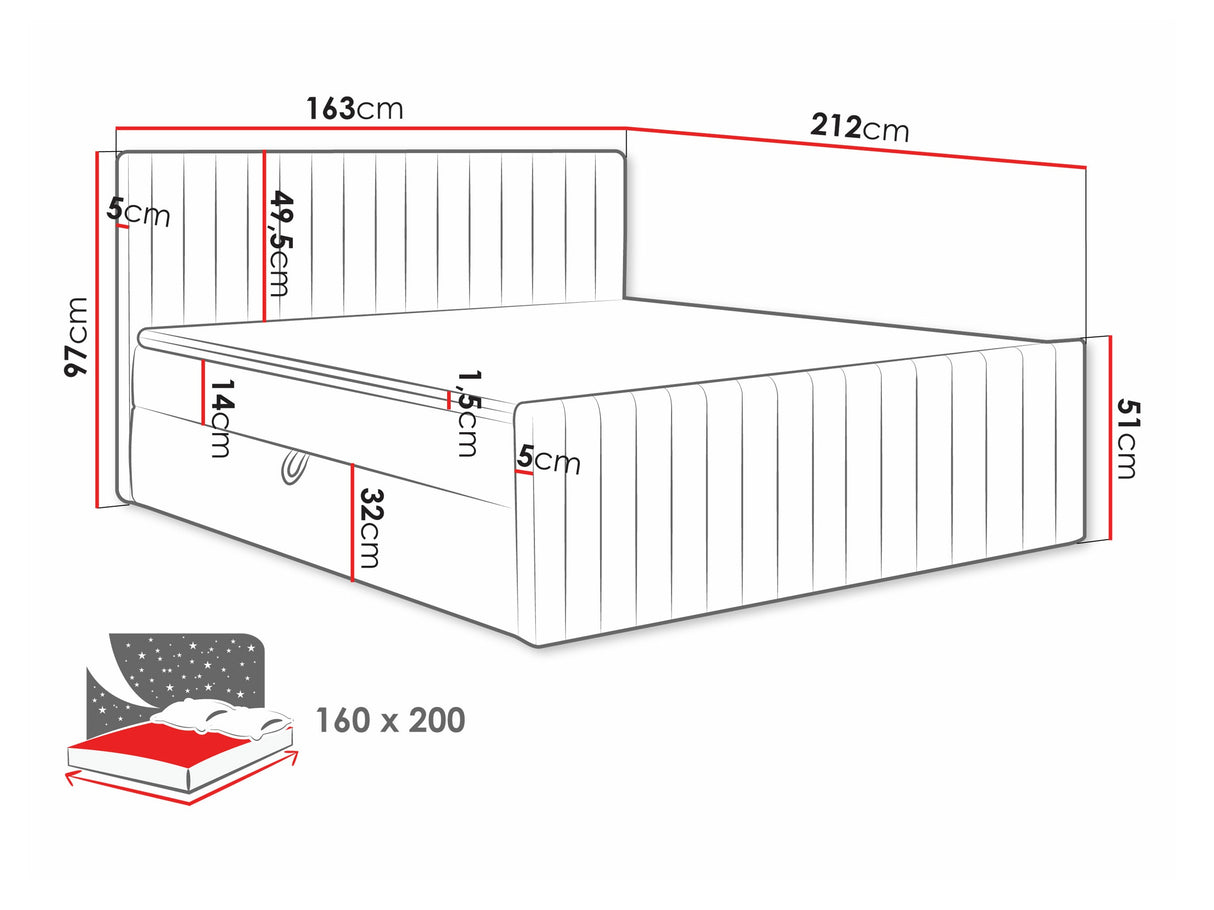 Cama continental 616765