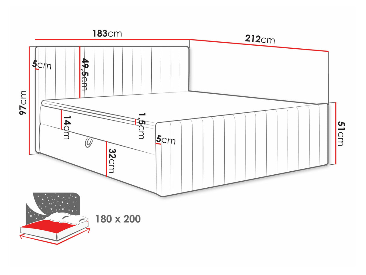 Cama continental 616765