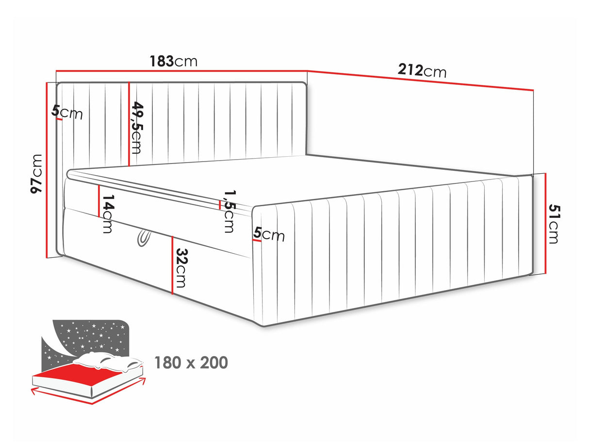 Cama continental 616765