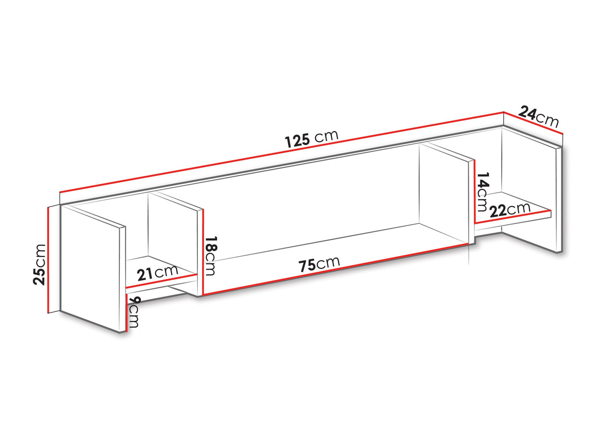 Estantería de pared 90865