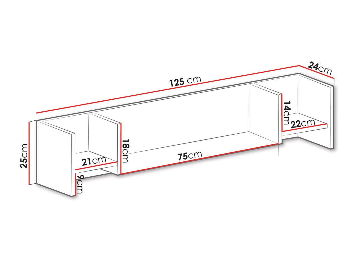 Estantería de pared 90865