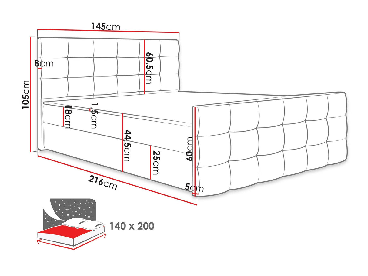 Cama continental 372655