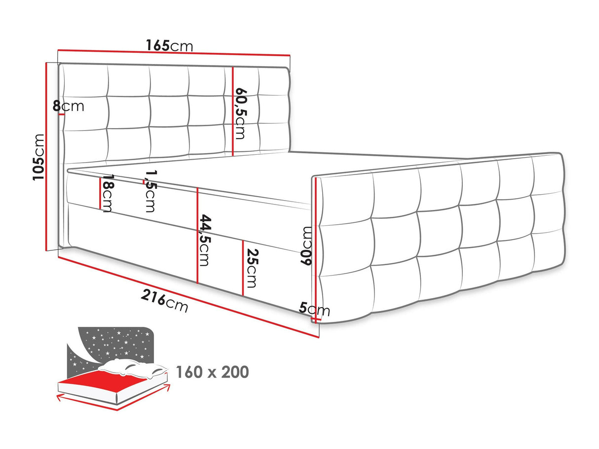 Cama continental 372655