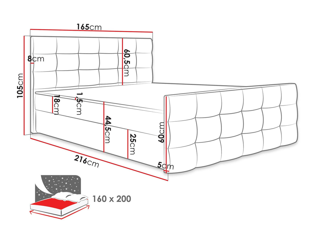 Cama continental 372655