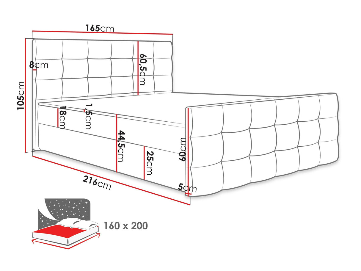 Cama continental 372655