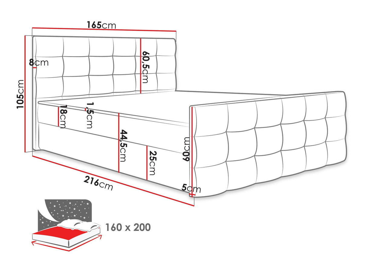Cama continental 372655