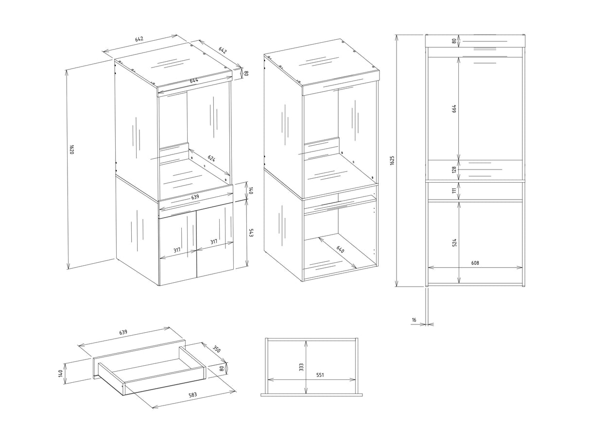 Estantería para baño 625193