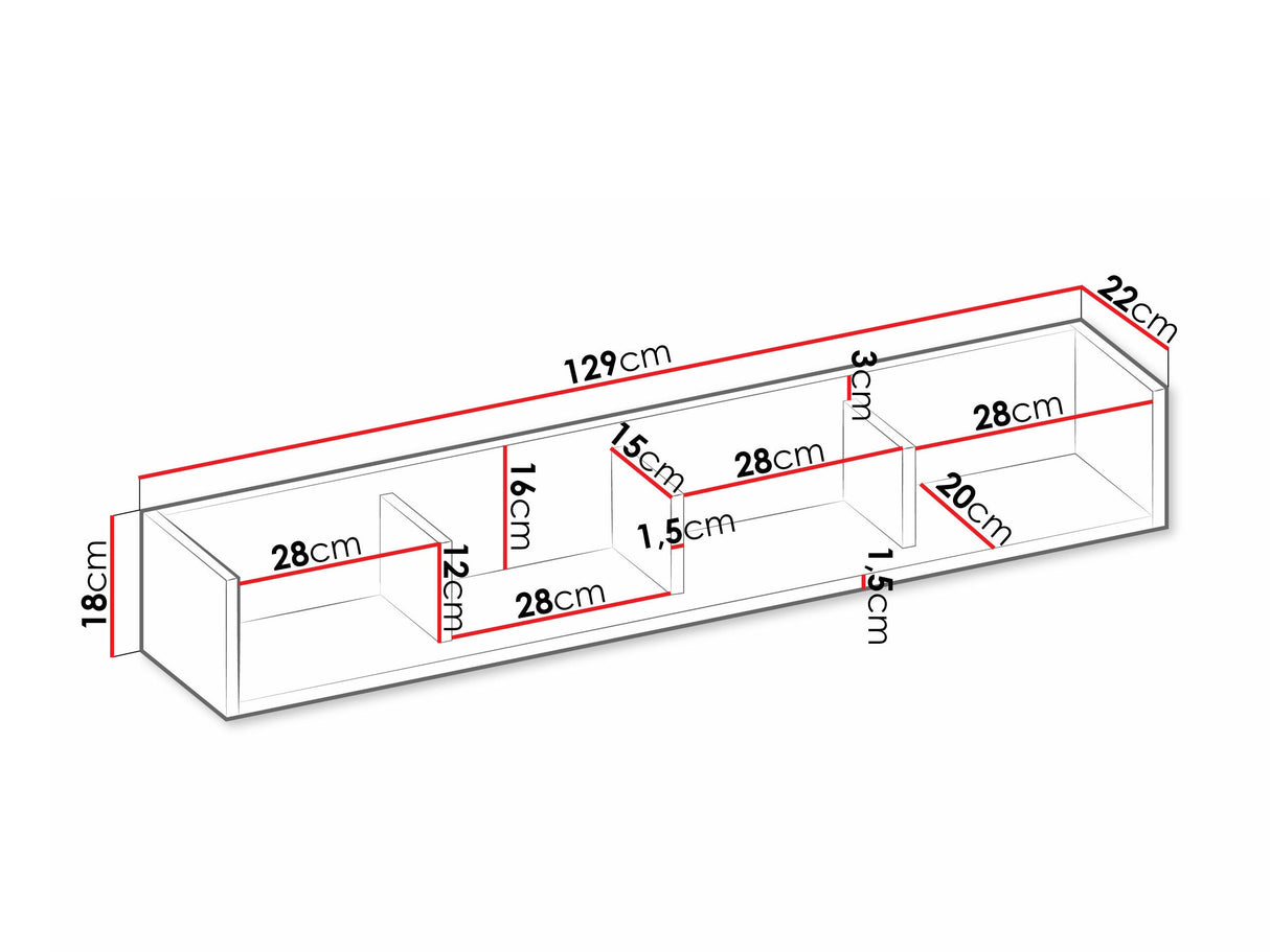 Estantería de pared 559210