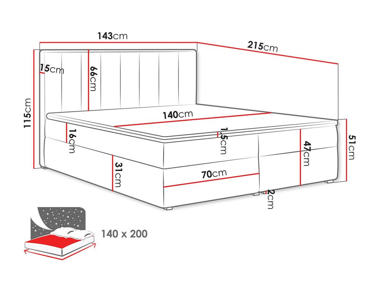 Cama continental 320788