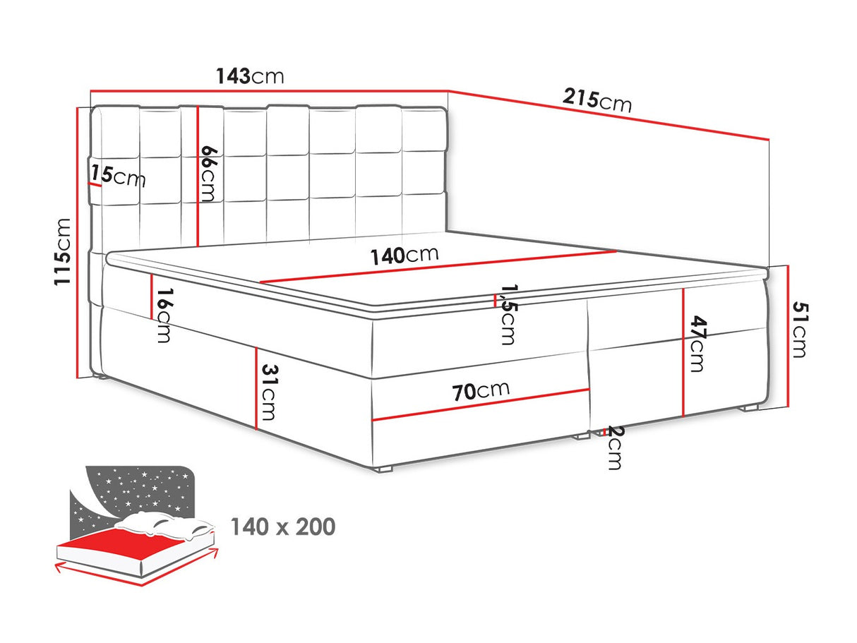 Cama continental 320882