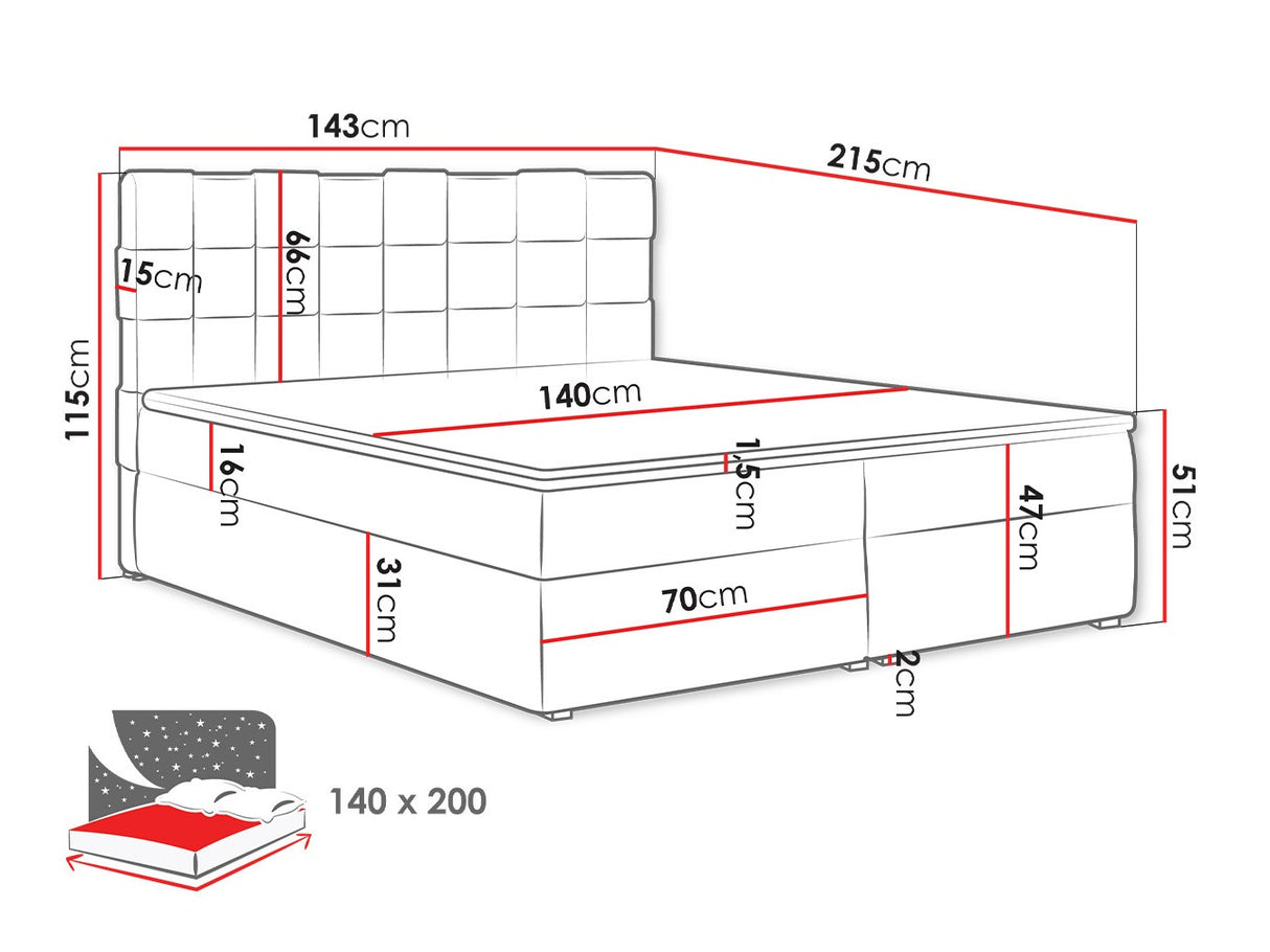 Cama continental 320882