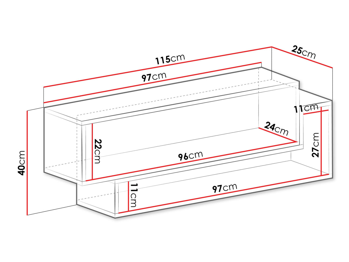Estantería de pared 629982