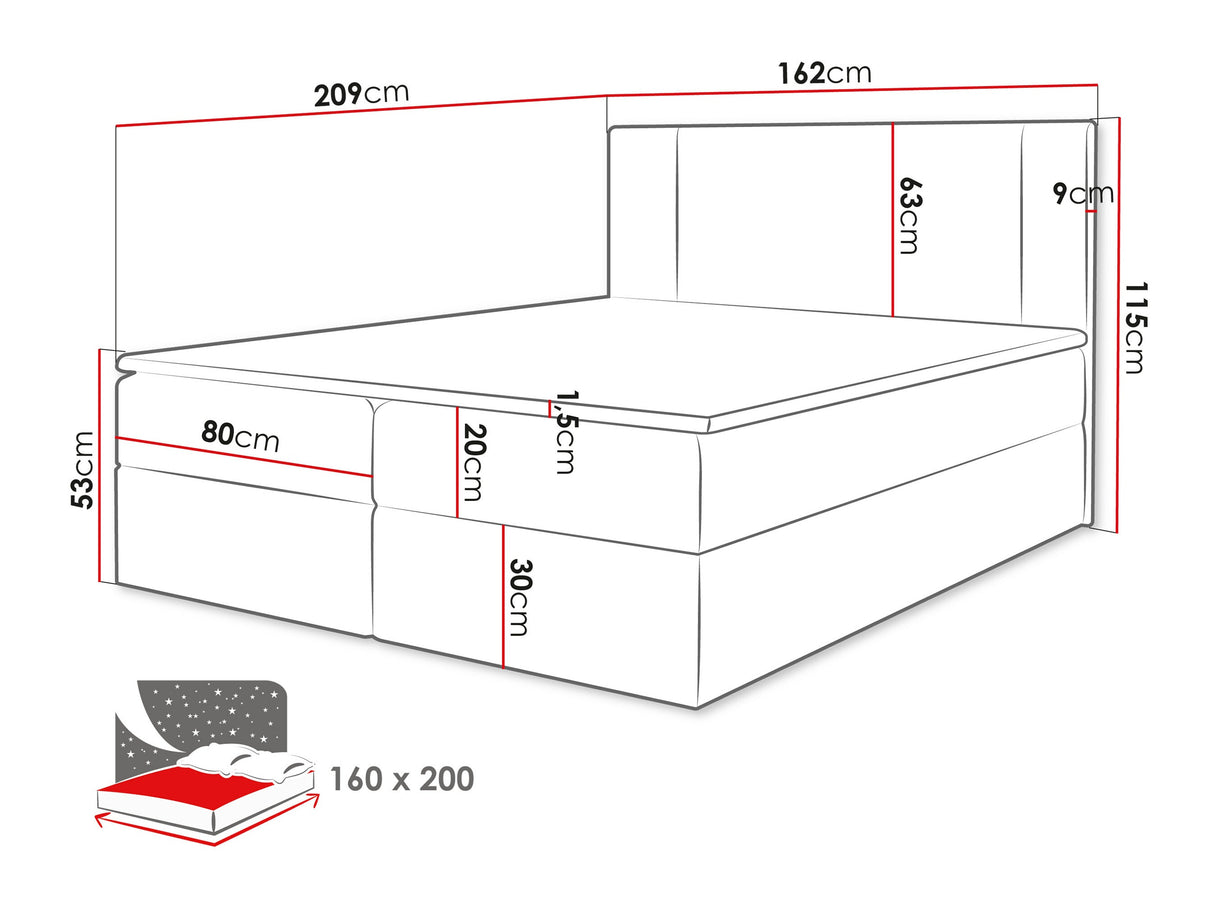 Cama continental 629505