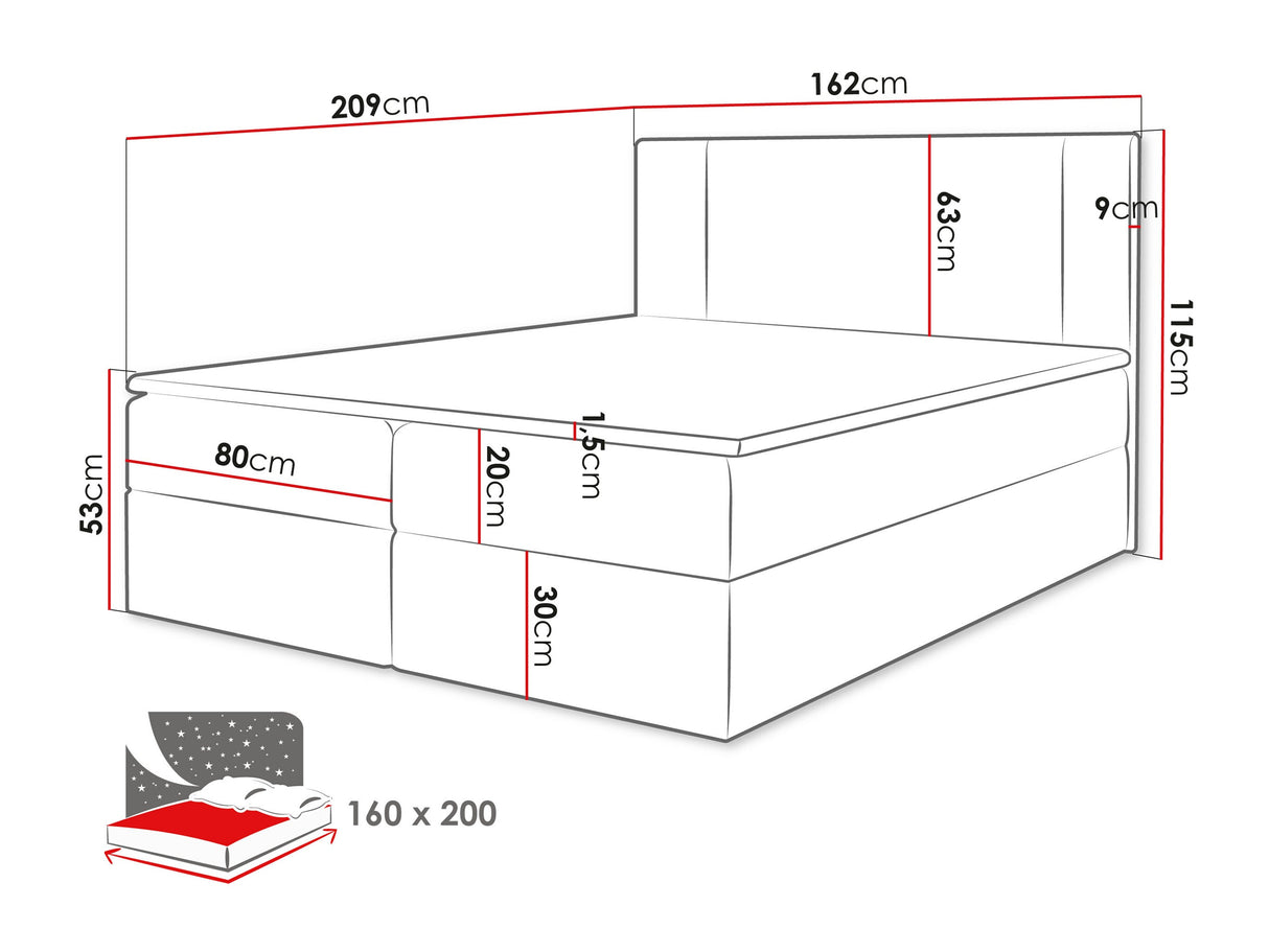 Cama continental 629505