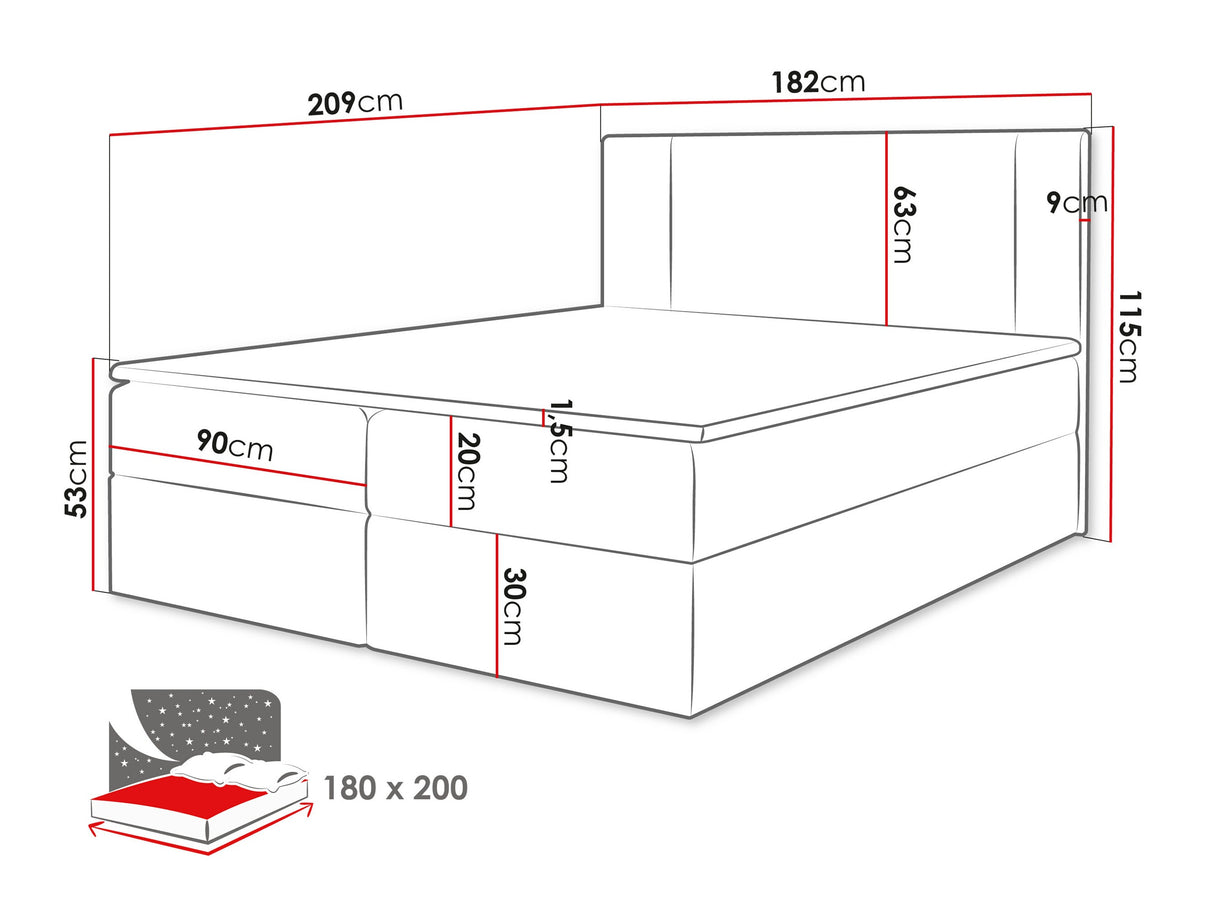 Cama continental 629505
