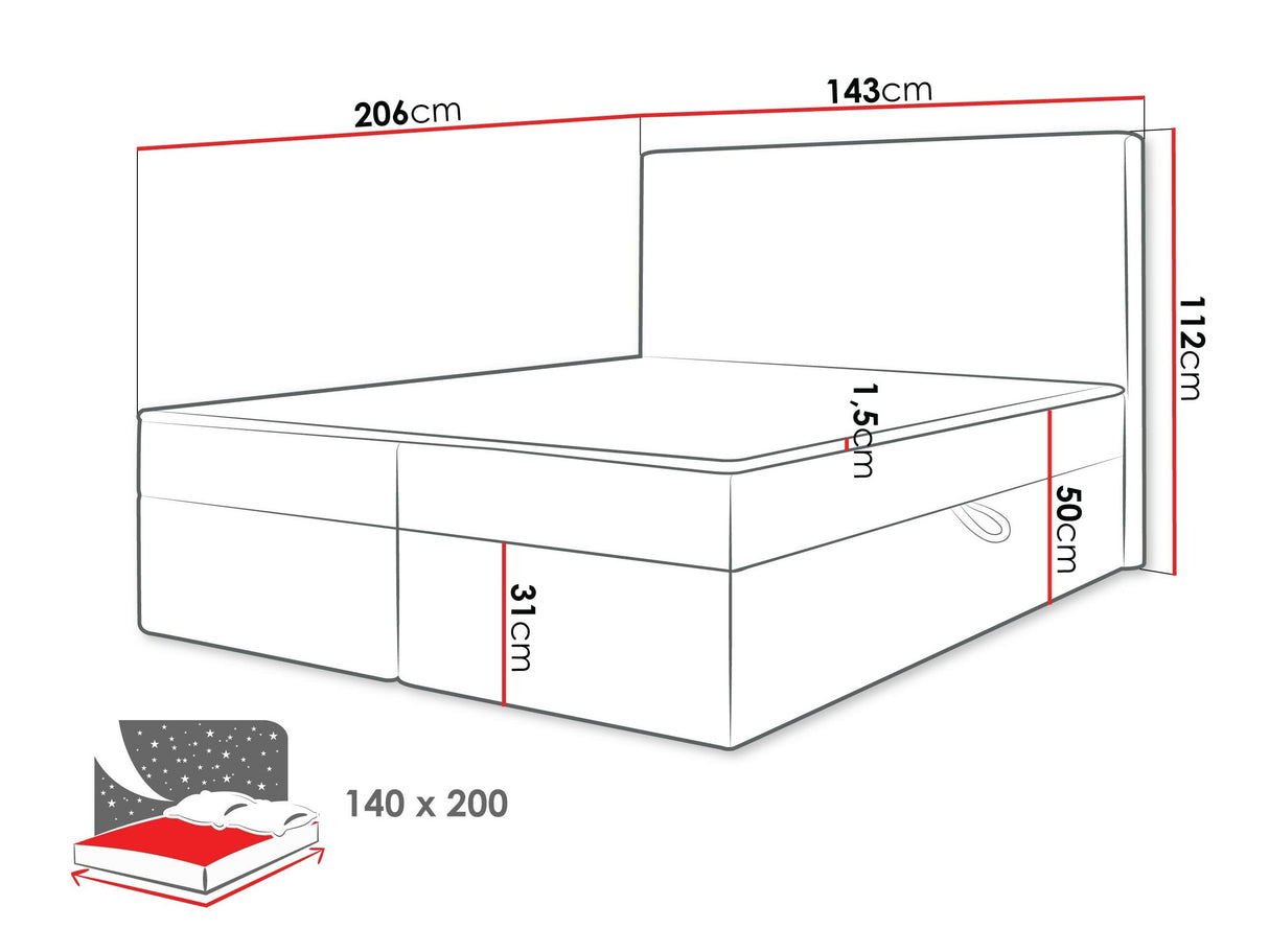 Cama continental 629463