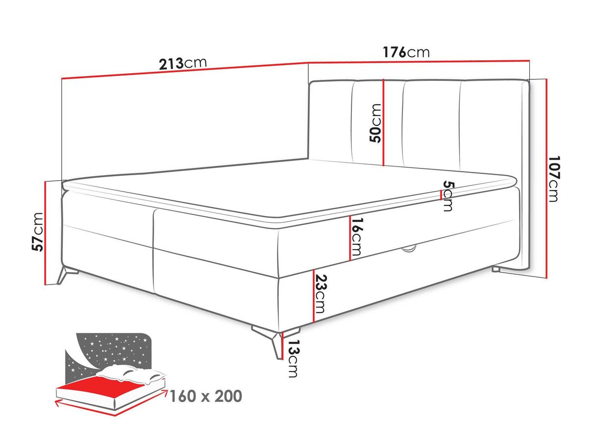 Cama continental 632606