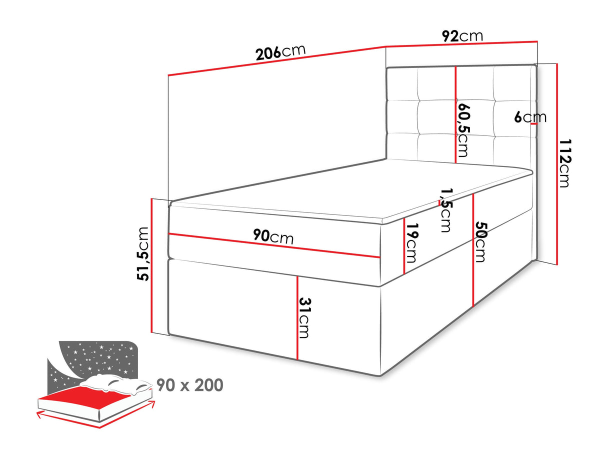 Cama continental 565501