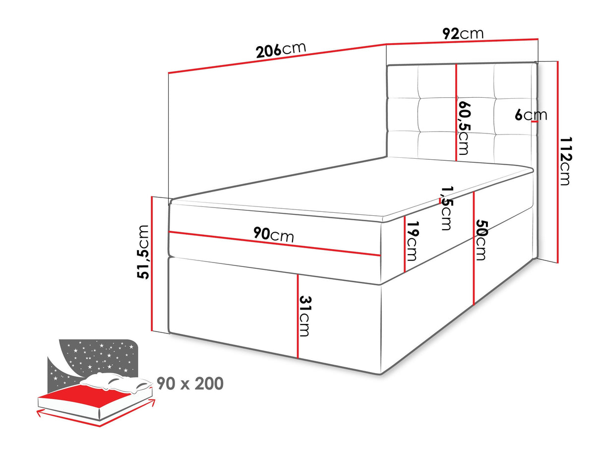 Cama continental 565501