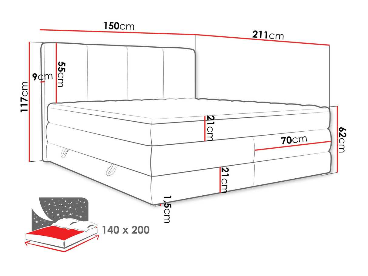 Cama continental 596997 4547800