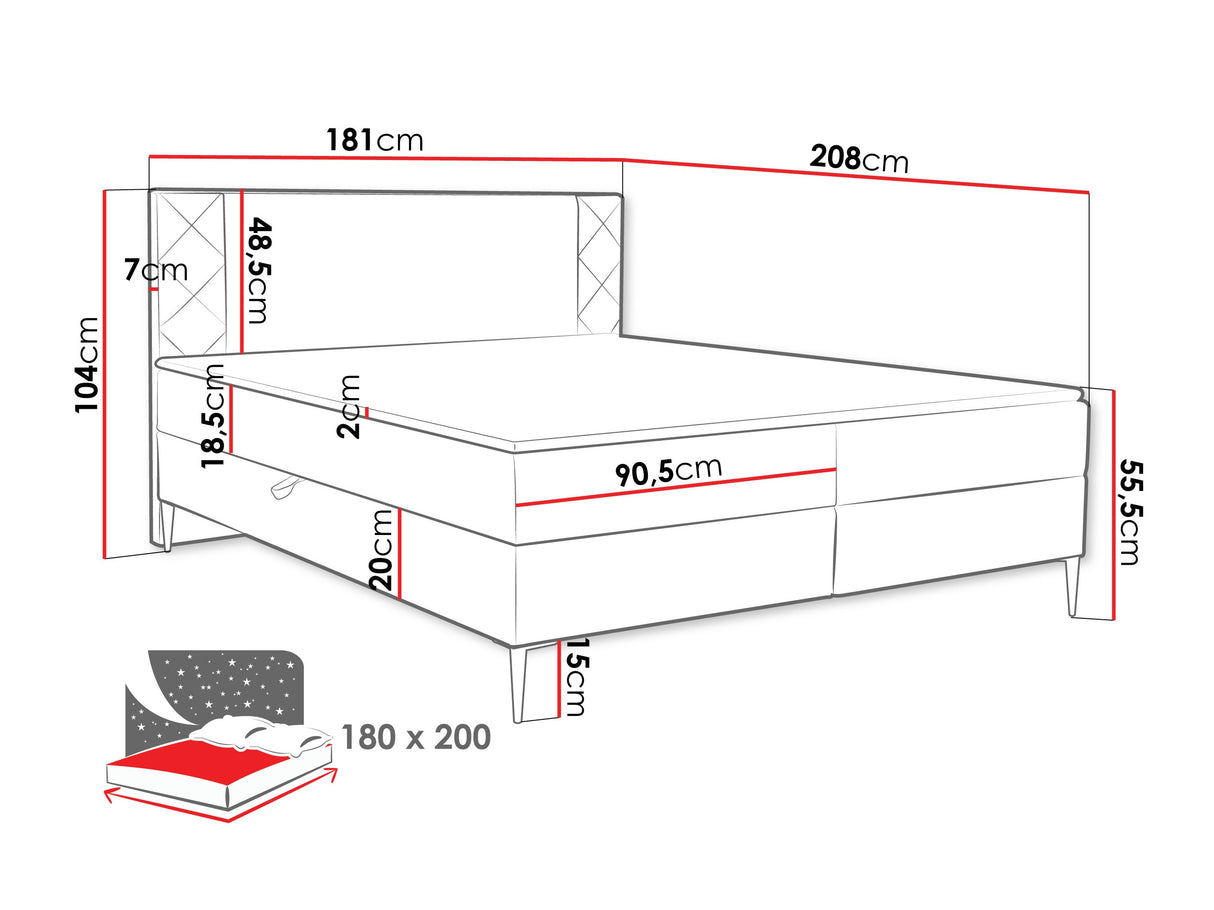 Cama continental 640907