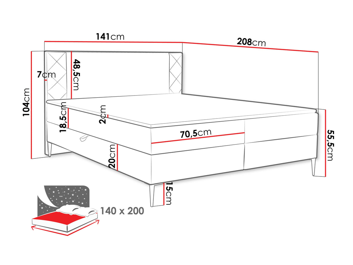 Cama continental 640907