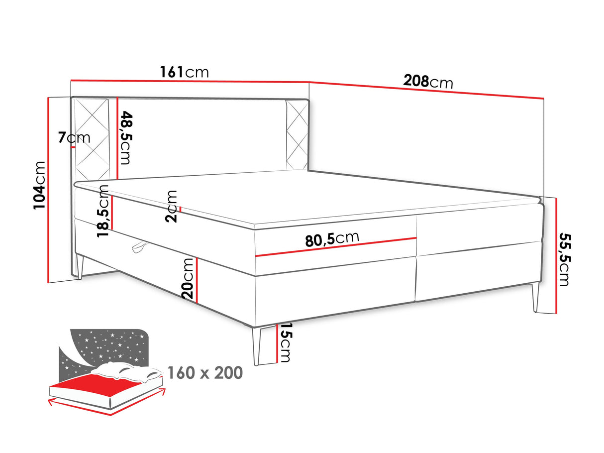 Cama continental 640907