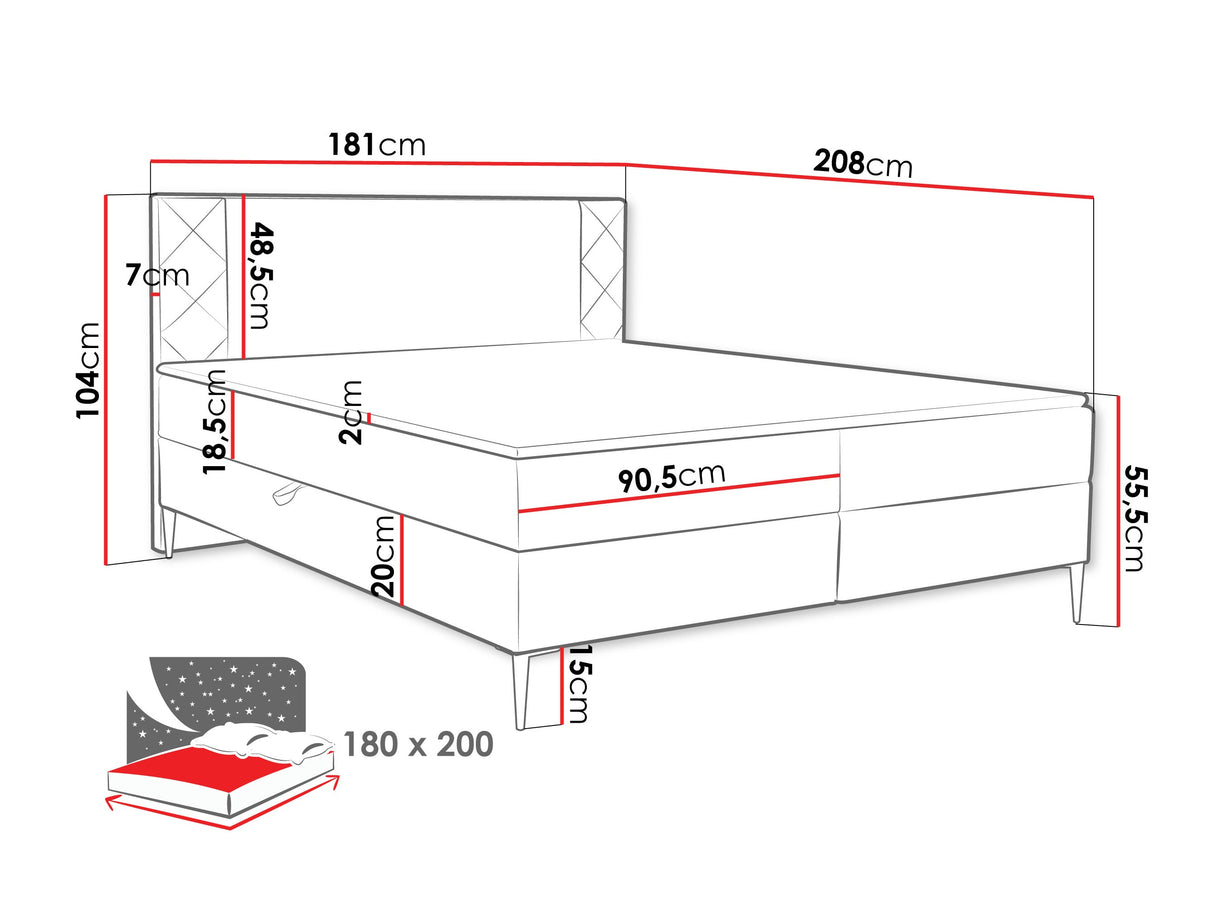 Cama continental 640907