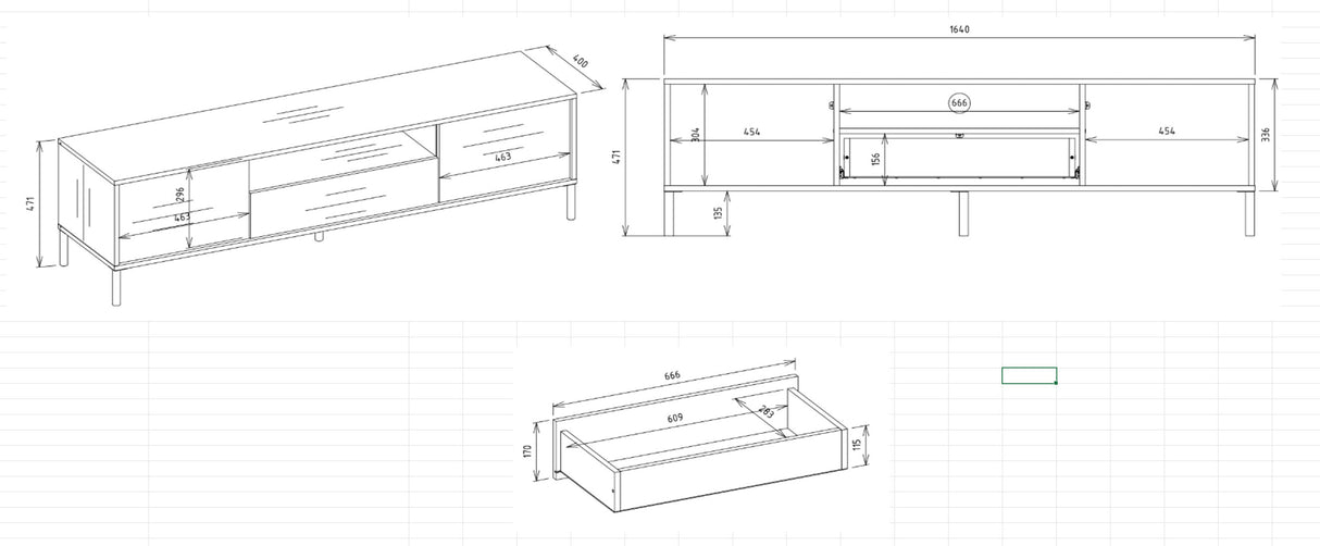 Mueble TV 584092 4560813