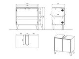 Conjunto de mueble de baño 641251