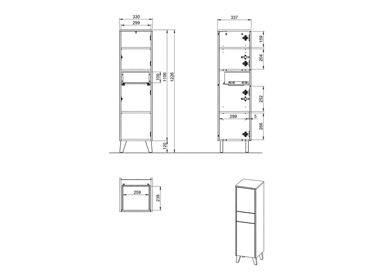 Conjunto de mueble de baño 641429