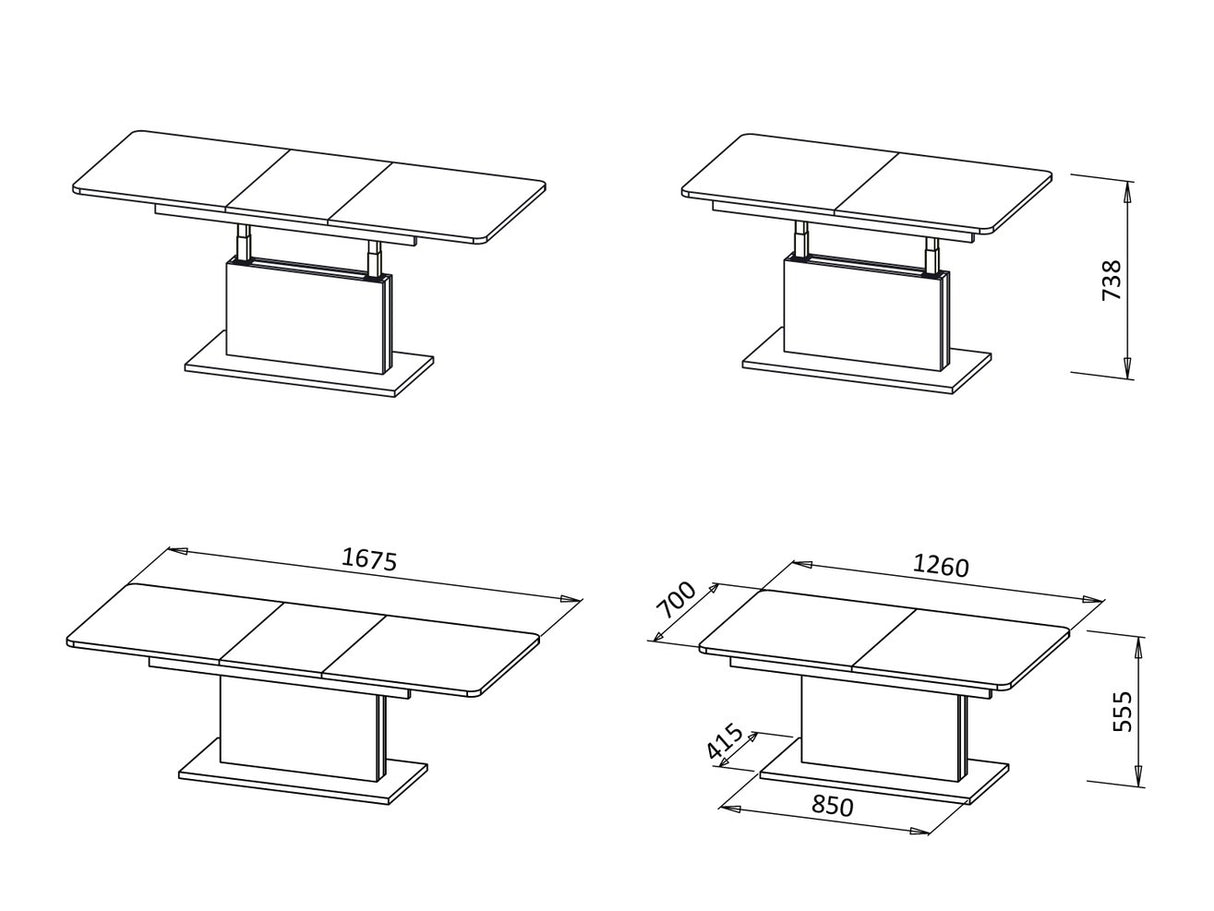 Mesa de centro convertible 448979 4577334