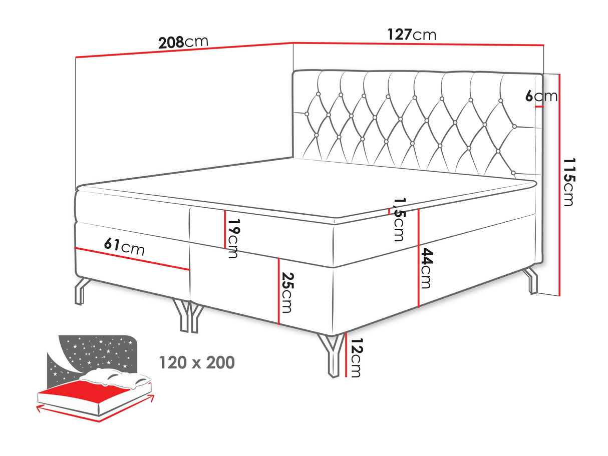 Cama continental 650101